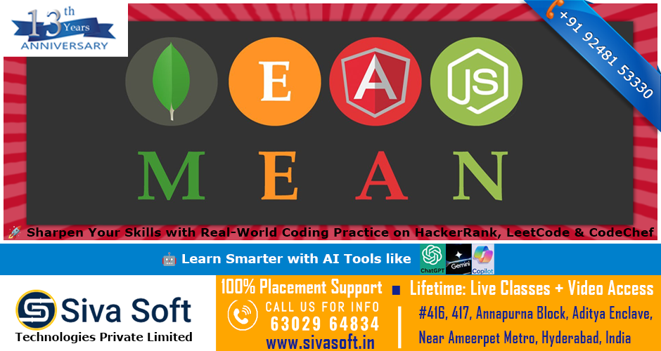 Online Full Stack UI MEAN + AI Training in Ameerpet Hyderabad India