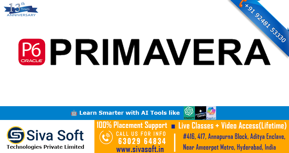 Online Primavera training course in ameerpet hyderabad india