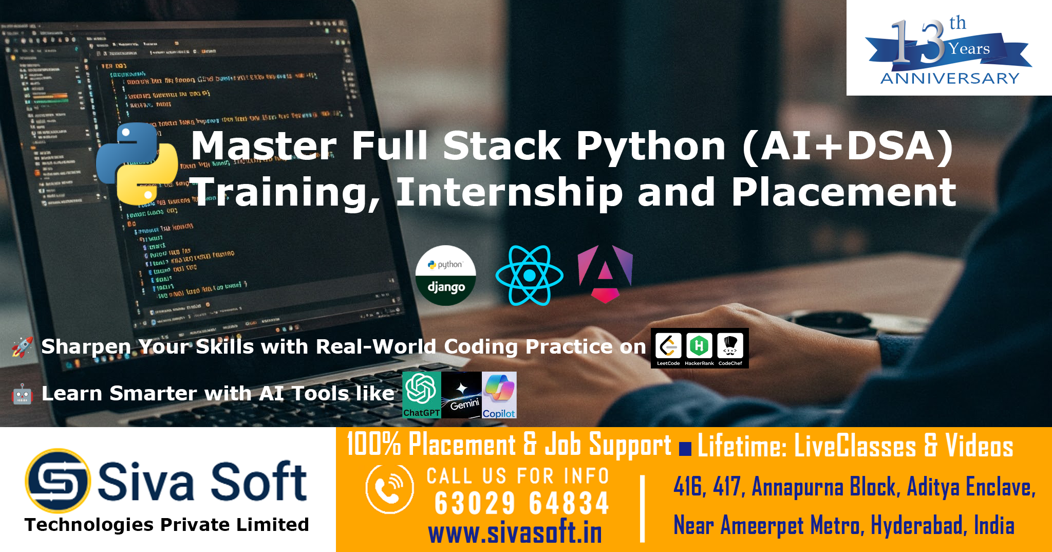 Classroom and Online Full-Stack Python with React Training Course