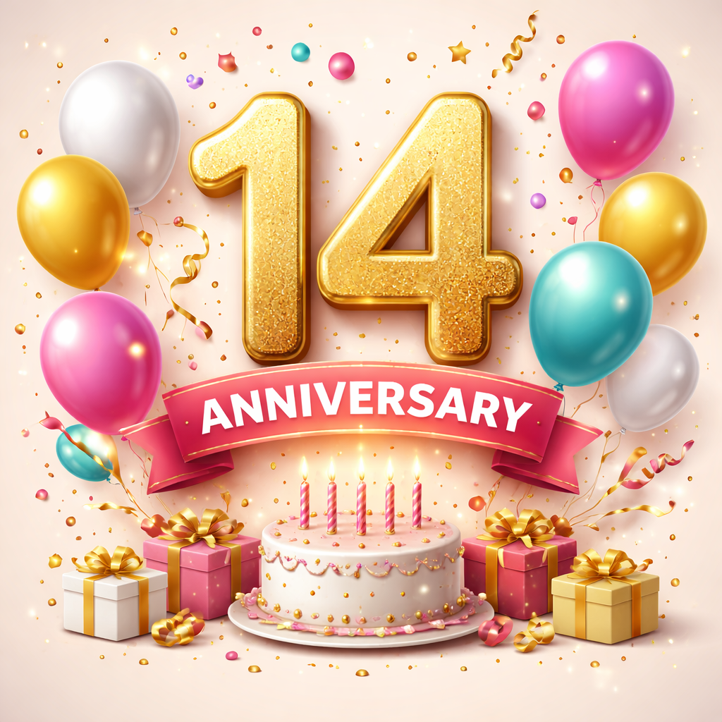 Sivasoft 14th Anniversary Logo